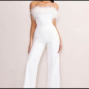Club L London - feather jumpsuit